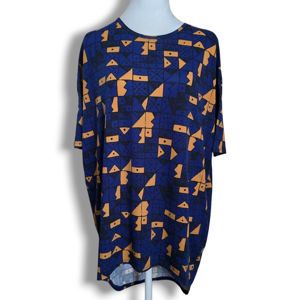 LuLaRoe Irma Geometric Block Pattern - Size XXD